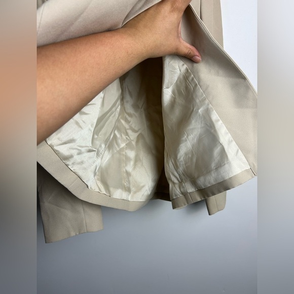 VTG Y2K Adrianna Papel Occasion 14 Blazer Beaded Sequins Tan one Button Preppy - Picture 10 of 16